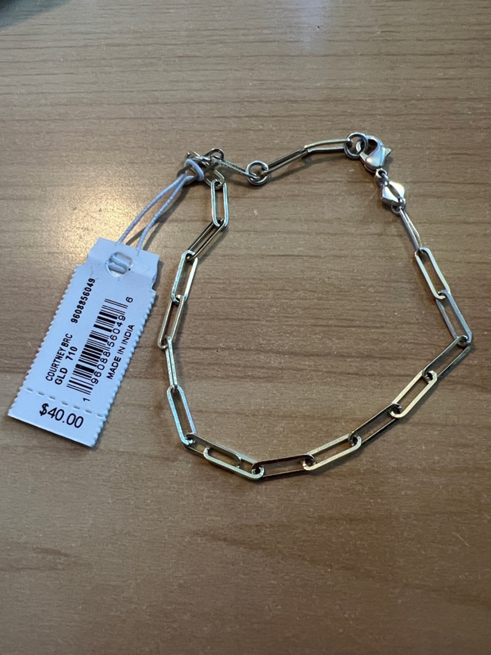 Kendra Scott Courtney Paperclip Bracelet in Gold